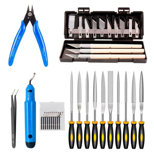 Deburring Tool Kit Engraving Carving Tool DIY 3D Printer Part 3D Model File Cutter Scraper Material Removal Tools