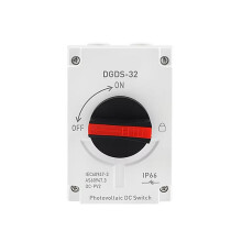 PV Solar Disconnect 1-in-1-Out PV Disconnect 1200VDC 32A IP66 Waterproof