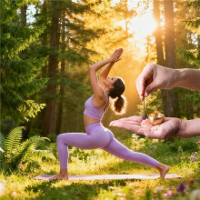 -Klangschalen-Set für Yoga und Meditation: Klangschale Aus Messing mit Kissen für Achtsamkeit und Stressabbau