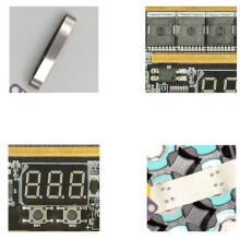 GX591 12V 99-Gang-Digital-Punktschweißgerät-Set für 18650 Lithium-Akkus, Schweißdicke 0,1-0,2 mm