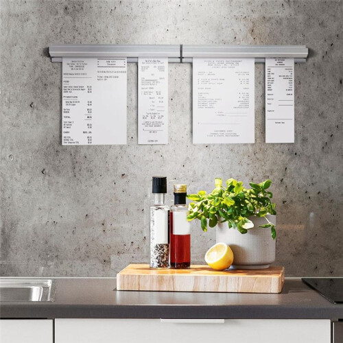 Ticket Holder for Restaurant, Ticket Check Rack Restaurant Order Receipt Holder Ticket Rail Slide Ticket Rack 2 Pcs 1