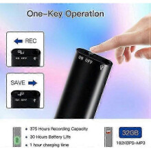Mini Voice-activated Recorder, 4gb, 800 Hours Of Recording Capacity with Strong Magnet