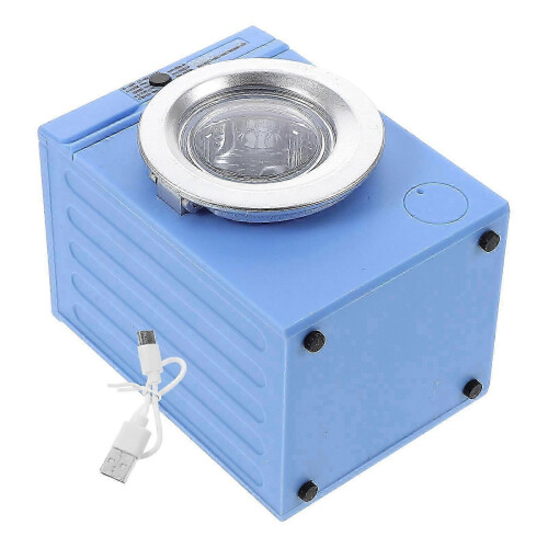 Wash Machine Toy Mini Washing Machine Dollhouse Prop Rectangular Blue 1set 1