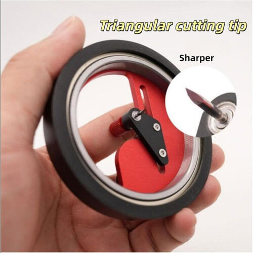 Stepless Circular Cutter (1-25mm) - Rotary Round Cutting Tool with Triangular Blade for DIY Paper,  Materials 2