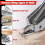2 PCS Heavy Duty Staple Remover Tools, Double Pronged for Upholstery and Construction 3