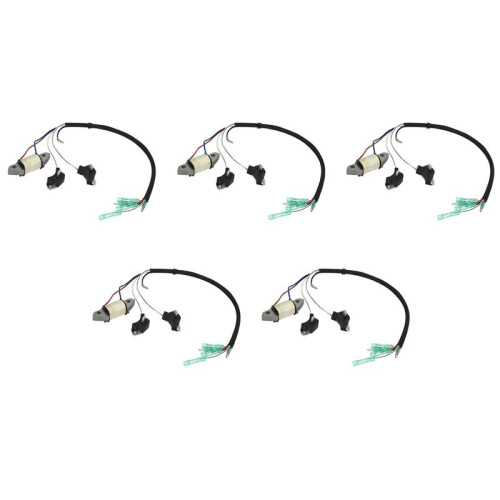 5X Charge Coil 61N-85543-19 for  2 Stroke 30HP Boat Engine