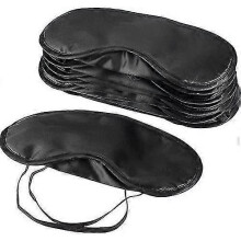 Dww-lot De 10 Masques Pour Les Yeux, Pare-soleil, Housse De Sommeil De Voyage Pliable Avec Coussinet Nasal, Noir