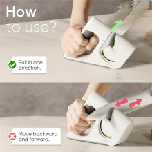 4-in-1 Knife Sharpener for Kitchen Knives Pocket Knife Sharpener Helps Repair, Restore,Polishe Blades,Safe & Easy to Use
