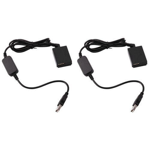 2X 5V 2A ACKE12 ACK-E12 USB Power Cord Adapter + LP-E12 DR-E12  Coupler for   M M2 M10 M50 Digital Camera