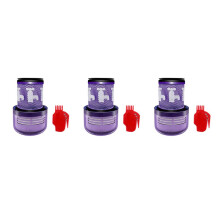 3X Vacuum Filter Replacement for V12 Detect Slim Duster Washable Filter Cleaning Vacuum Cleaner Parts,971517-01