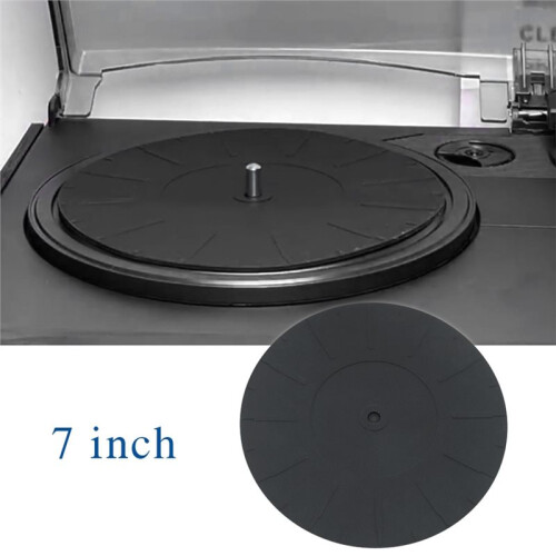 Tapete de Silicone de 7 Polegadas para Toca-Discos, Compatível com Todos Os Toca-Discos de Vinil LP. 2