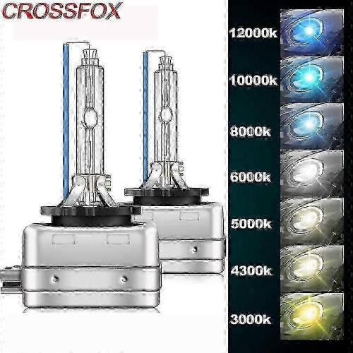 (D1S, 8000 K) 2pcs Hid Headlight Bulb D1s 12000k Blue For Auto Replacement
