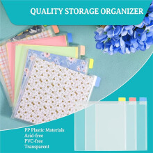 36 Stuks Opbergdozen voor Scrapbookpapier van 15x15 cm, met 60 Zelfklevende Indexlabels voor Het Bewaren van Scrapbookpapier, Karton en Vinylvellen