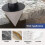 Chamfering Drill Bit 50mm, Cone Grinding Tool for Ceramic Tile, Whetstone Cone Chamfering Reamer for Porcelain, Marble 5