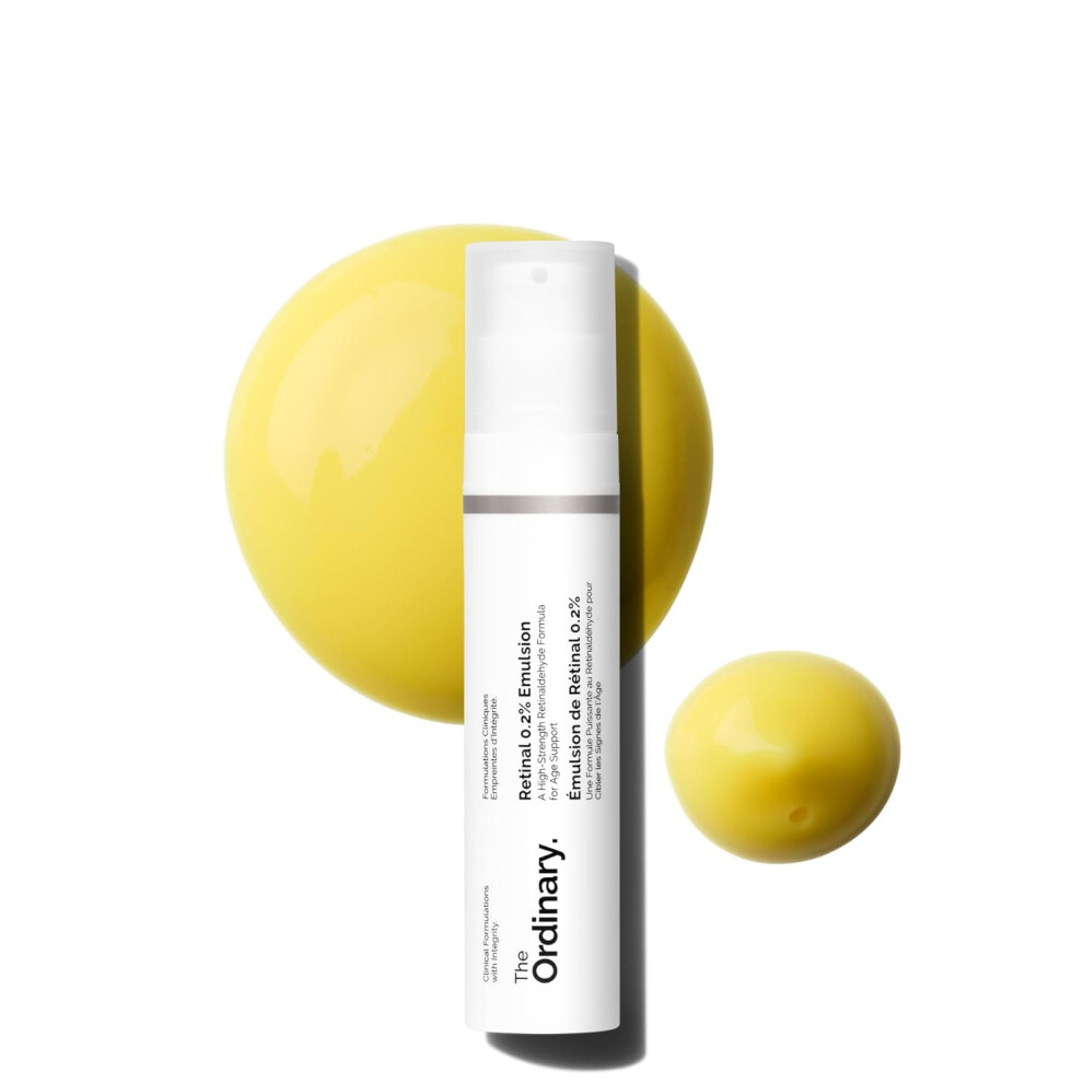 The Ordinary Retinal 0.2% Emulsion, High-Strength Retinoid Serum For Advanced Anti-Aging Support, 0.5 Fl Oz