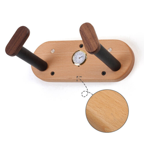 Humidity Measuring Guitar Hanger, Guitar Hook, Wall Mount, Non-Slip Display Stand, Split Bracket, Accessories 2