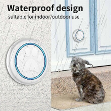 Wireless Doorbell for Cats Dogs 300m Range 60 Songs High Volume Waterproof Smart Home Training Be