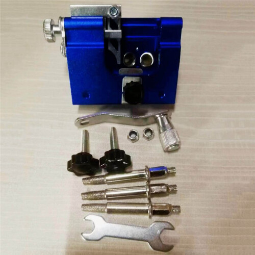 Hand-Cranked Chainsaw Sharpener with 3 Grinding Rods, Portable Sharpening Tool 2