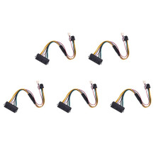 5X ATX PSU Power Supply Cable PCIe 6 Pin to ATX 24 Pin Power Supply Cable 24P to 6P for  600 G1 600G1 800G1 Mainboard