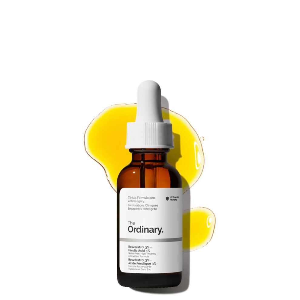 The Ordinary Resveratrol 3% + Ferulic Acid 3%, Antioxidant Serum For Anti-Aging, 1 Fl Oz