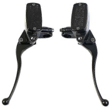(One Pair) Universal 22mm Motorcycle Front Brake Master Cylinder Motorbike Hydraulic Pump Lever Clutch Compatible Yamaha Suzuki