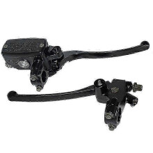 (Pump and Clutch) Universal 22mm Motorcycle Front Brake Master Cylinder Motorbike Hydraulic Pump Lever Clutch Compatible Yamaha Suzuki