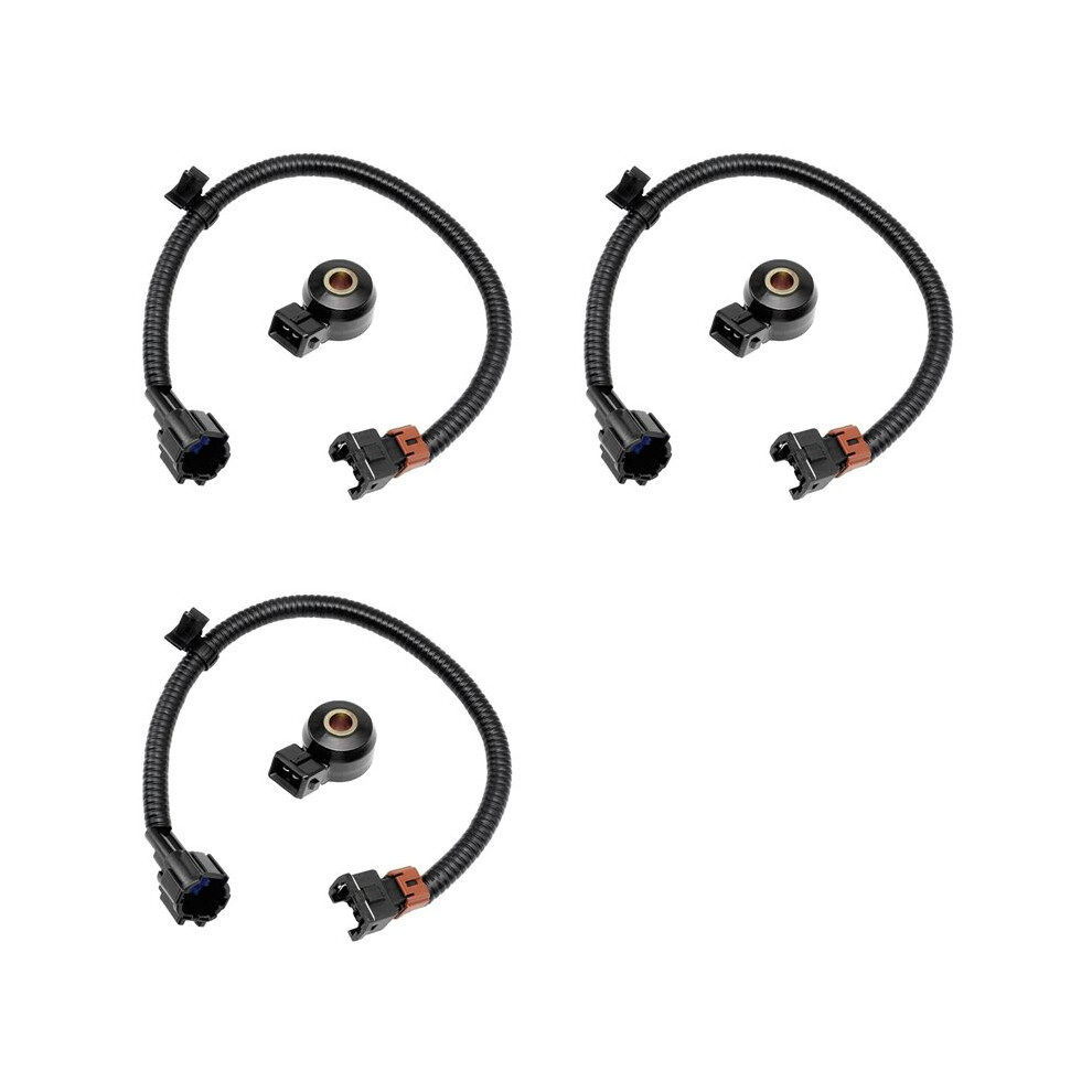 3X Knock Sensor & Wiring Harness For 1995-2004 Pickup Altima Maxima G20 J30 22060-30P00 4714120304622