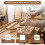 Wood Carving Kit,12 PCS Wood Carving and Mallet with Canvas Case Gouges, CR-V 60 Blade,Wood Carving Tools Set 5