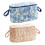 Flower Printed Polyester Bag Strollers Organizer Bag for-Blue 2