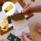 Plastic Hole Puncher with Hole Size for A7 Paper-brown 5