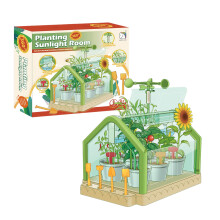 Childrens Plant Growing Set with Clear Greenhouse Educational