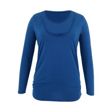 Nursing Tops Cotton Blend Comfort Wear Suitable-royal blue 2XL