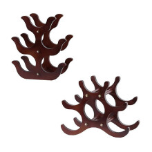 Wooden Wine Rack Countertop Storage Rack Vertical Wooden Design Storage Room Bar Decoration