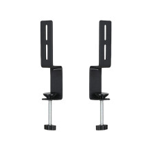 Supports de panneau perforé en forme de U en acier au-Noir