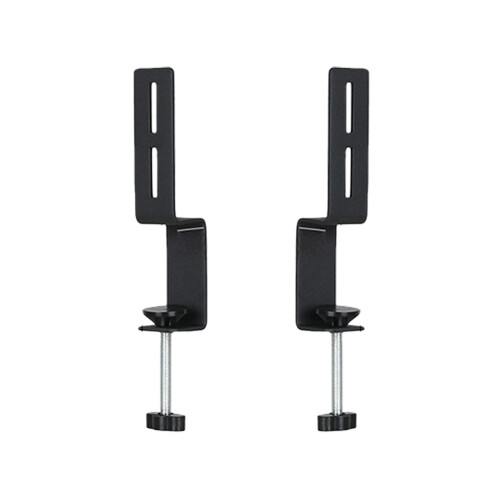 Supports de panneau perforé en forme de U en acier au-Noir