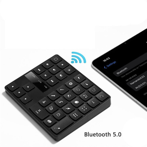 2X  Drawing Keypad , 35 Keys Rechargeable Wireless Keyboard for Procreate, and Drawing Shortcuts Graphic 2