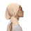 Multipurpose Head Wrap Elastic Turban for Wedding Elegant-Beige 1