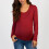 Easy Feeding Nursing Tops for Nursing Moms Hide-Black L 5