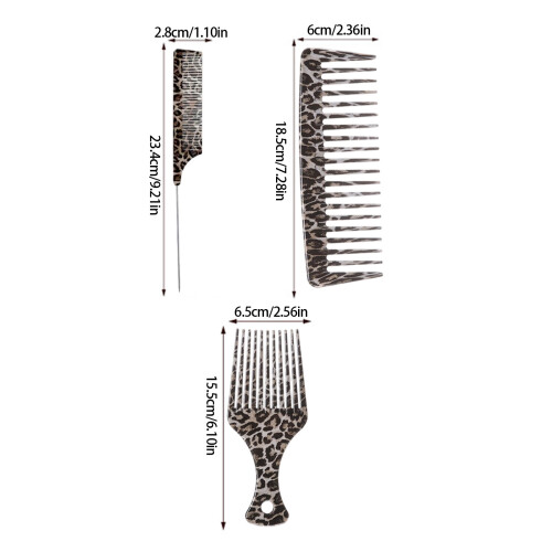 Professional Combs Wide Fine Fork Parting Pin Tail-pick comb 2