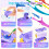 Automatic Brush Cleaning Cleaner Device with Water-rose red 2