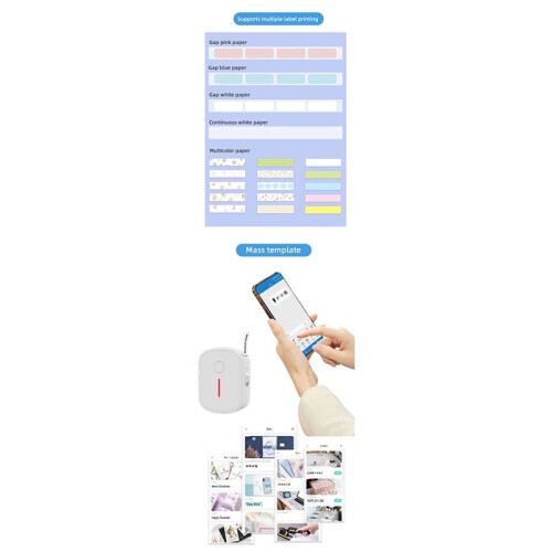 Portable Thermal Printer Like P15 D11 Wireless  Label Tag Maker for Home Office Labeling Sticker Machine 2