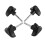 8Pièces Boutons Métal Robuste, Pièces Rechange Rollator Pliable Noires 5