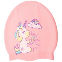 Waterproof Swimming Cap for Children with Ears Protection In Pink Silicone Perfect for Beach And Swimming Pool 5Pcs