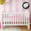 White Plastic Diaper Basket Hanging Baby Bedside Storage Caddy 11