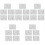 White Reflective Number Decals Vinyl Stickers for Mailbox Bins 2