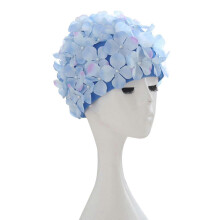 (yellow) Women Swim Cap Petal Retro 3d Floral Swimming Hat Lady Flowers Bathing Cap