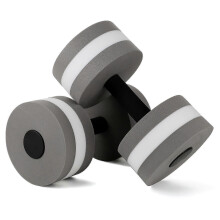 (Gray) Aquatic Dumbbells - Floating Lightweight Eva Water Sports Fitness Dumbbells 1 Pair For Swimming Pool Exercise - Jxlgv