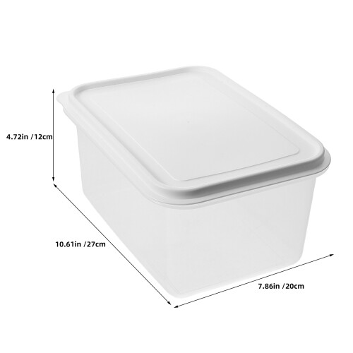 2Pcs Plastic Dough Proofing Trays with Lids for Pizza Sourdough Bread 1