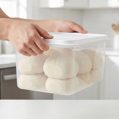 2Pcs Plastic Dough Proofing Trays with Lids for Pizza Sourdough Bread 2