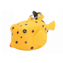 (Yellow spotted fish) Cartoon Fish Scubas Dives Mouthpiece Dustproof Cover Second Stage Dives Regulator Cover Regulator Holder With Clip-Good